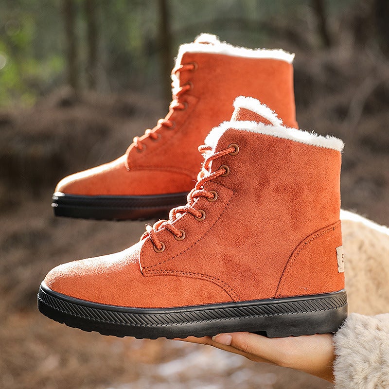 Wish Winter New Snow Boots Women Plus Size Warm Women'S Boots Flat Heel Women'S Cotton Shoes - Image 4